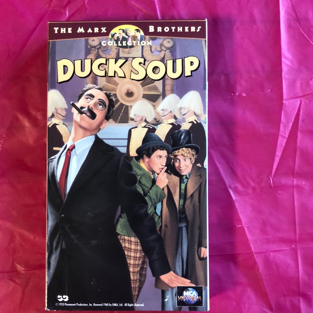 The Marx Brothers Collection Duck Soup vhs